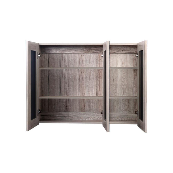 Cefito Bathroom Mirror Cabinet 900mm x720mm - Natural Cefito