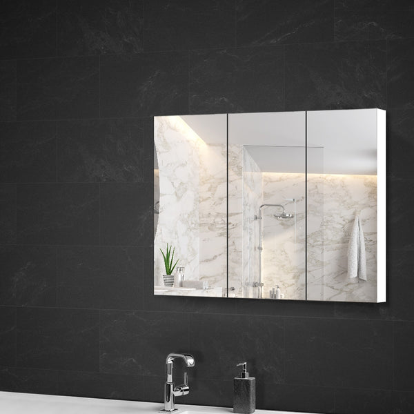 Cefito Bathroom Vanity Mirror with Storage Cabinet - White freeshipping - Awezingly