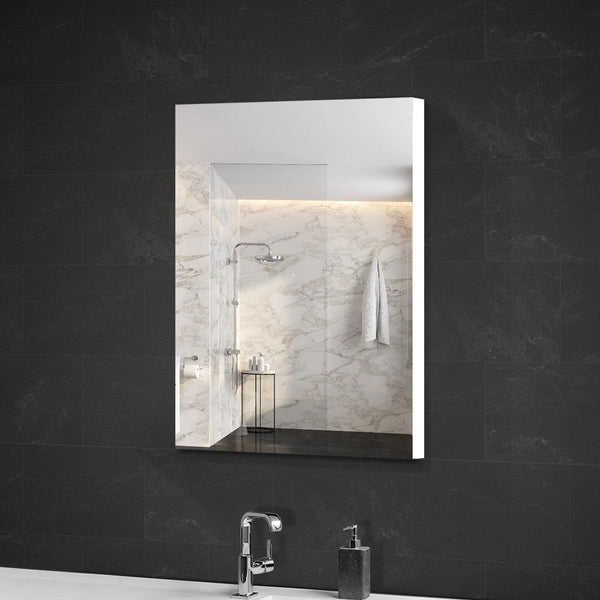 Cefito Bathroom Vanity Mirror with Storage Cavinet - White Cefito
