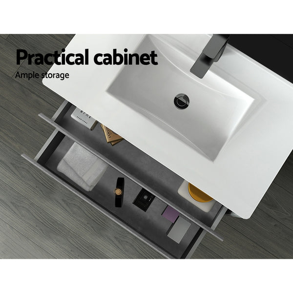 Cefito 900mm Bathroom Vanity Cabinet Basin Unit Sink Storage Wall Mounted Cement freeshipping - Awezingly
