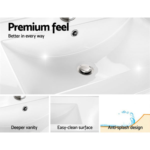 Cefito 750mm Bathroom Vanity Cabinet Unit Wash Basin Sink Storage Freestanding White freeshipping - Awezingly