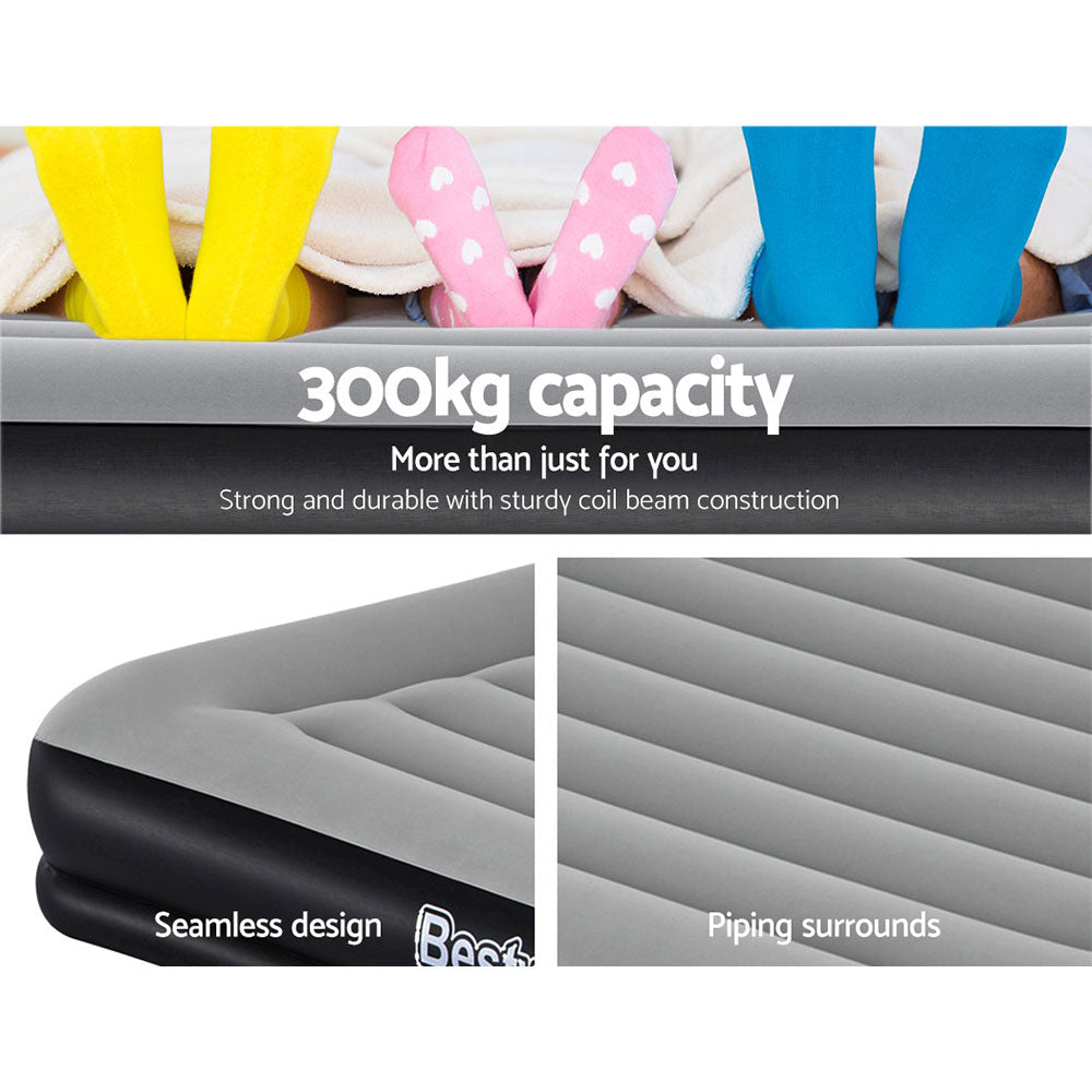 Bestway Air Bed Beds Mattress Premium Inflatable Built-in Pump Queen Size Bestway