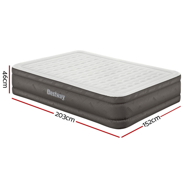 Bestway Air Bed Queen Size Mattress Camping Beds Inflatable Built-in Pump Bestway