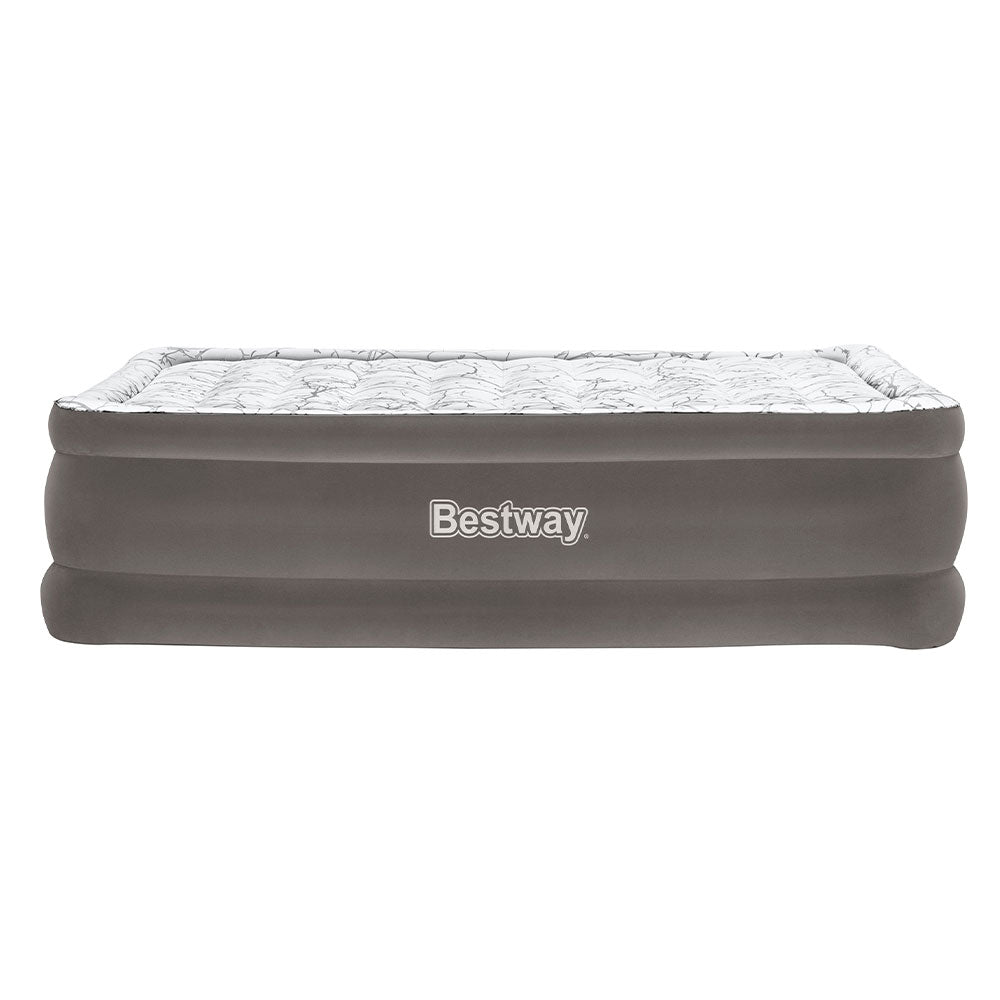 Bestway Air Mattress Bed Single Size Inflatable Flocked Camping Beds 56CM Bestway