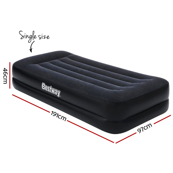 Bestway Air Mattress Bed Single Size Inflatable Camping Beds Built-in Pump Bestway