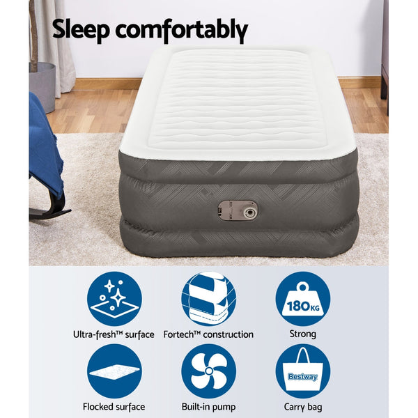 Bestway Air Mattress Bed Single Size Inflatable Camping Beds 46CM Bestway