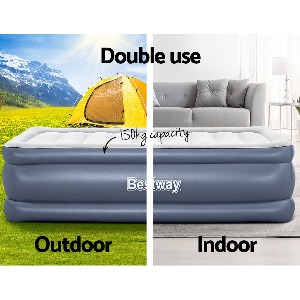 Bestway Mattress Air Bed Single Size 51CM Inflatable Camping Beds Home Outdoor Bestway