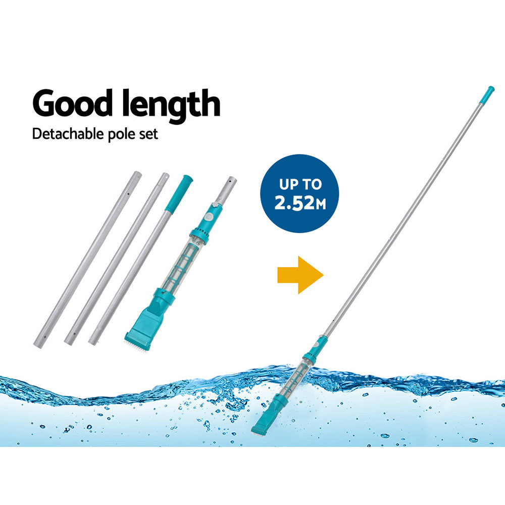 Bestway Pool Cleaner Cordless with Pole Swimming Pool Automatic Vacuum 2.5M Bestway
