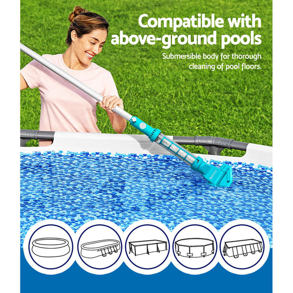 Bestway Pool Cleaner Cordless with Pole Swimming Pool Automatic Vacuum 2.5M Bestway