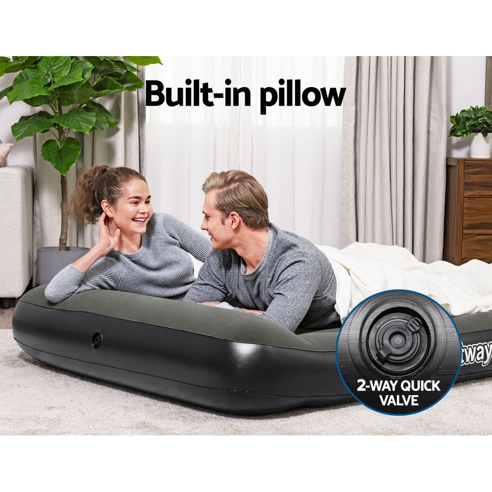 Bestway Air Mattress Double Bed Flocked Inflatable Camping Beds 30CM Bestway