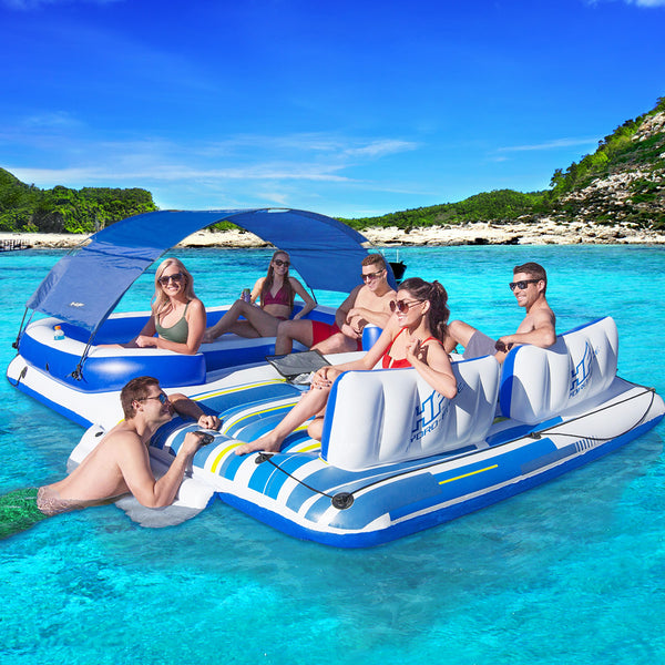 Bestway Inflatable Floating Float Floats Island LoungePool 6-personWater Fun freeshipping - Awezingly