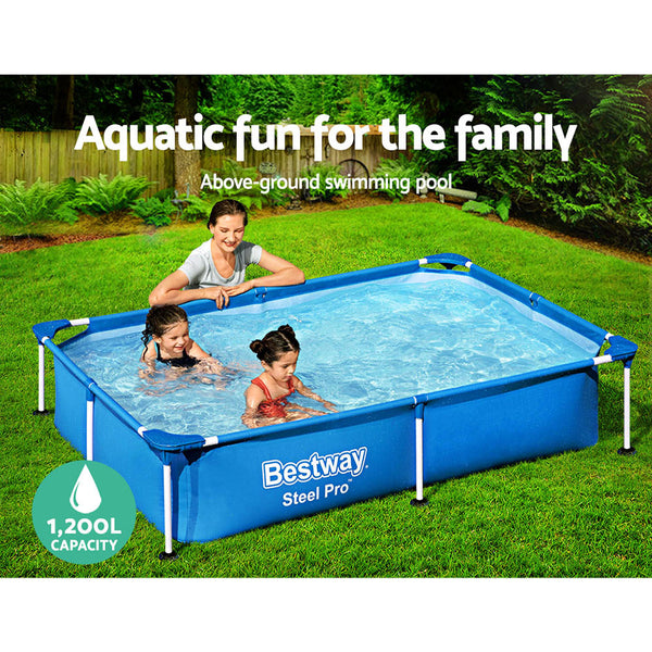 Bestway Swimming Pool Above Ground Frame Pools Outdoor Steel Pro 2.2 X 1.5M Bestway