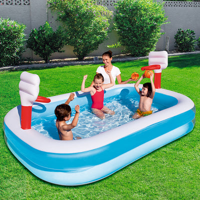 Bestway Inflatable Kids Pool Swimming Basketball Play Pool