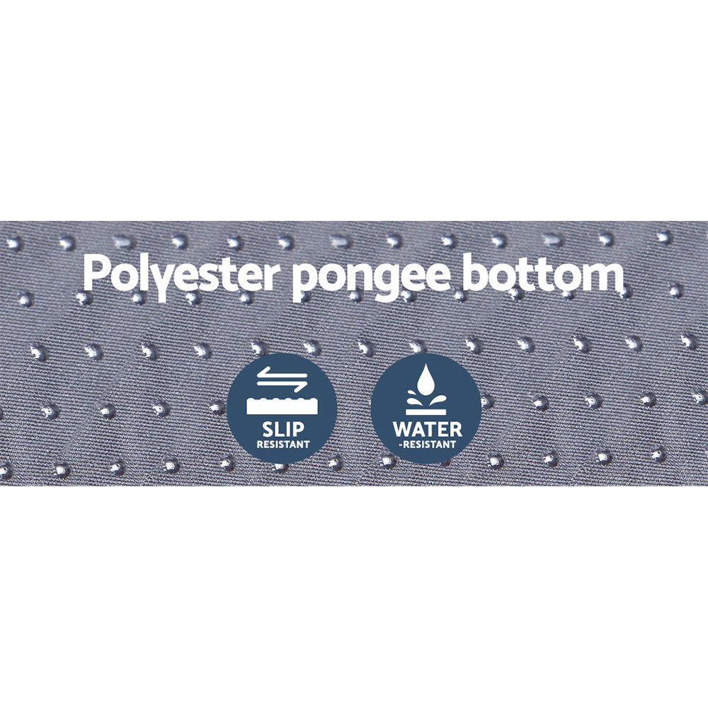 Weisshorn Self Inflating Mattress 6CM Camping Sleeping Mat Air Bed Single Grey Weisshorn