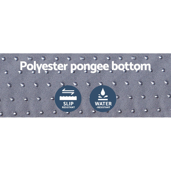 Weisshorn Self Inflating Mattress 6CM Camping Sleeping Mat Air Bed Single Grey Weisshorn