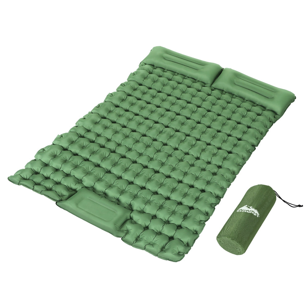 Weisshorn Self Inflating Mattress Camping Sleeping Mat Air Bed Pad Double Pillow Weisshorn
