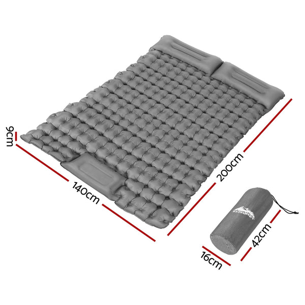 Weisshorn Self Inflating Mattress Camping Sleeping Mat Air Bed Double Pillow Bag Does not apply