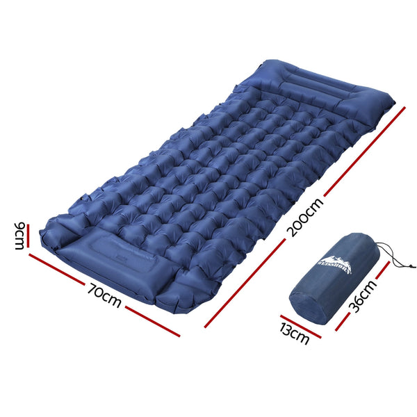 Weisshorn Self Inflating Mattress Camping Sleeping Mat Air Bed Single Pillow Bag Does not apply