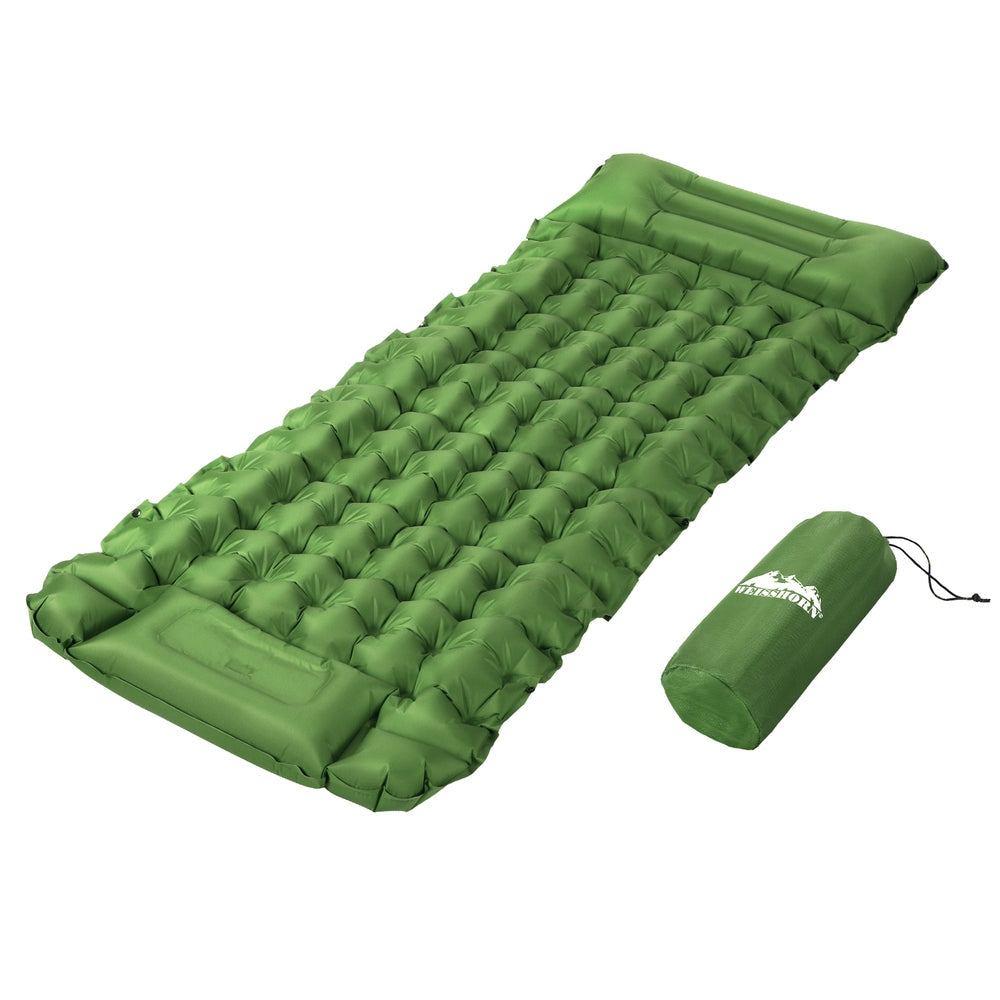 Weisshorn Self Inflating Mattress Camping Sleeping Mat Air Bed Pad Single Pillow Does not apply