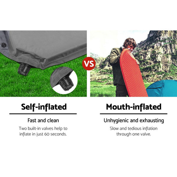 Weisshorn Self Inflating Mattress - Grey Weisshorn