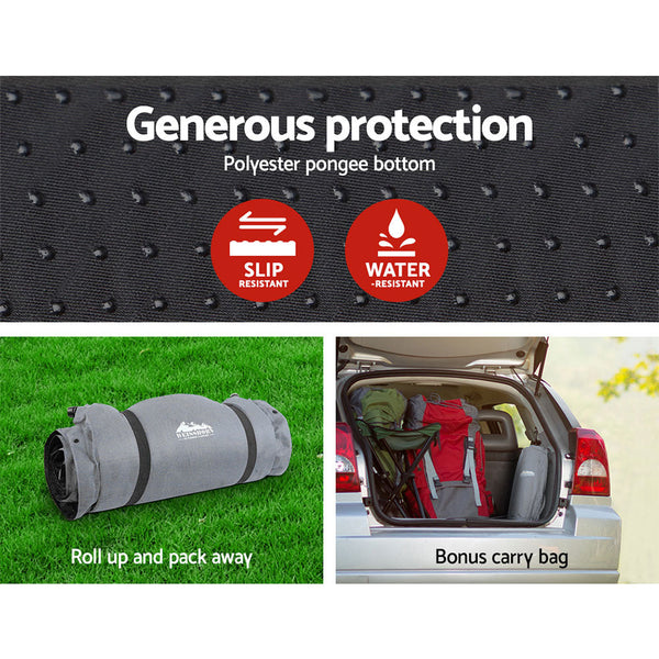 Weisshorn Single Size Self Inflating Matress - Grey Weisshorn