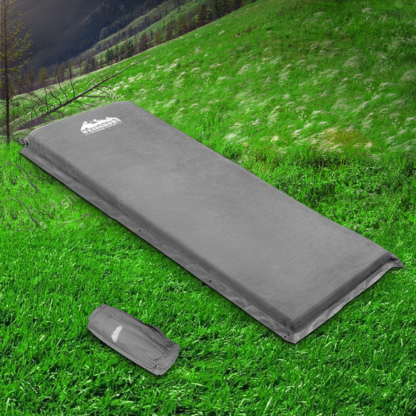 Weisshorn Single Size Self Inflating Matress - Grey Weisshorn