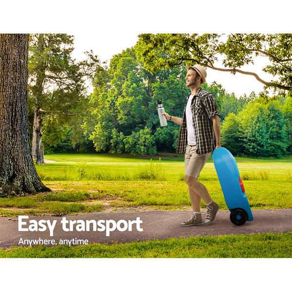 Weisshorn 40L Portable Wheel Water Tank - Blue freeshipping - Awezingly