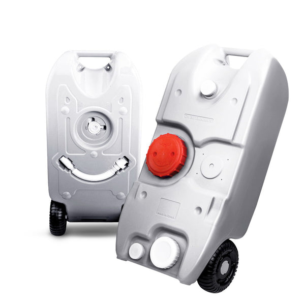 Weisshorn 40L Portable Wheel Water Tank - Grey freeshipping - Awezingly