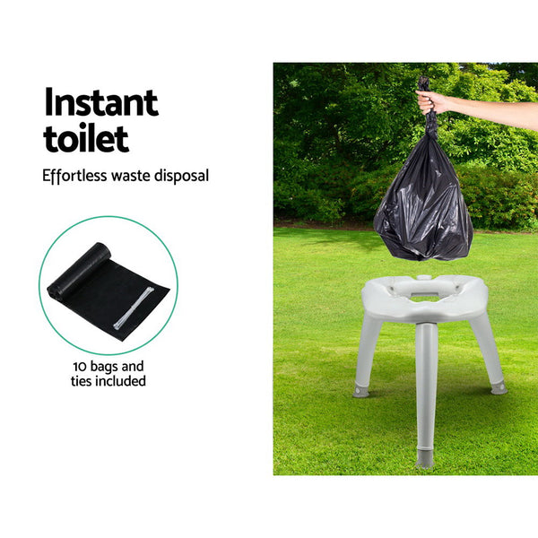 Outdoor Portable Folding Camping Toilet freeshipping - Awezingly