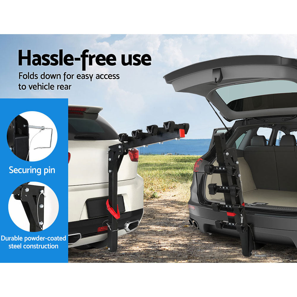 Giantz 4 Bicycle Bike Carrier Rack for Car Rear Hitch Mount 2