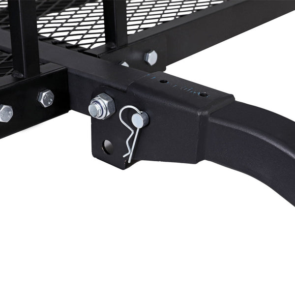 Giantz Universal Car Roof Rack Foldable Hitch Basket Cargo Carrier 152cm Black Giantz