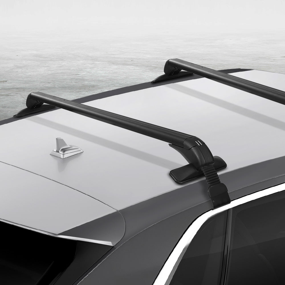 Universal Car Roof Rack Cross Bars 90cm Aluminium Adjustable Lockable 45kg Clamps Does not apply