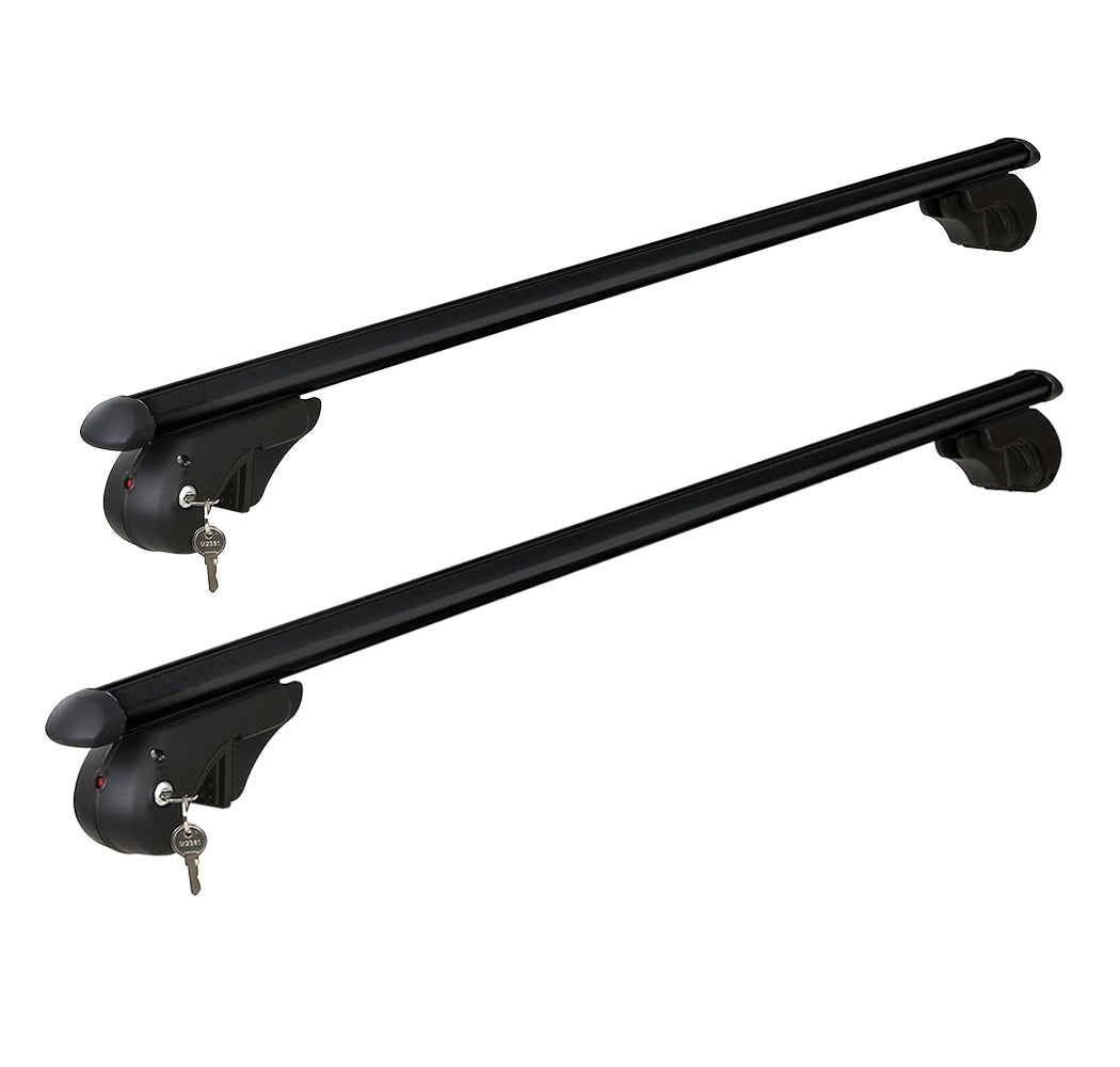 Universal Car Roof Rack 1080mm Cross Bars Aluminium Black Adjustable  Car 90kgs load Carrier Does not apply