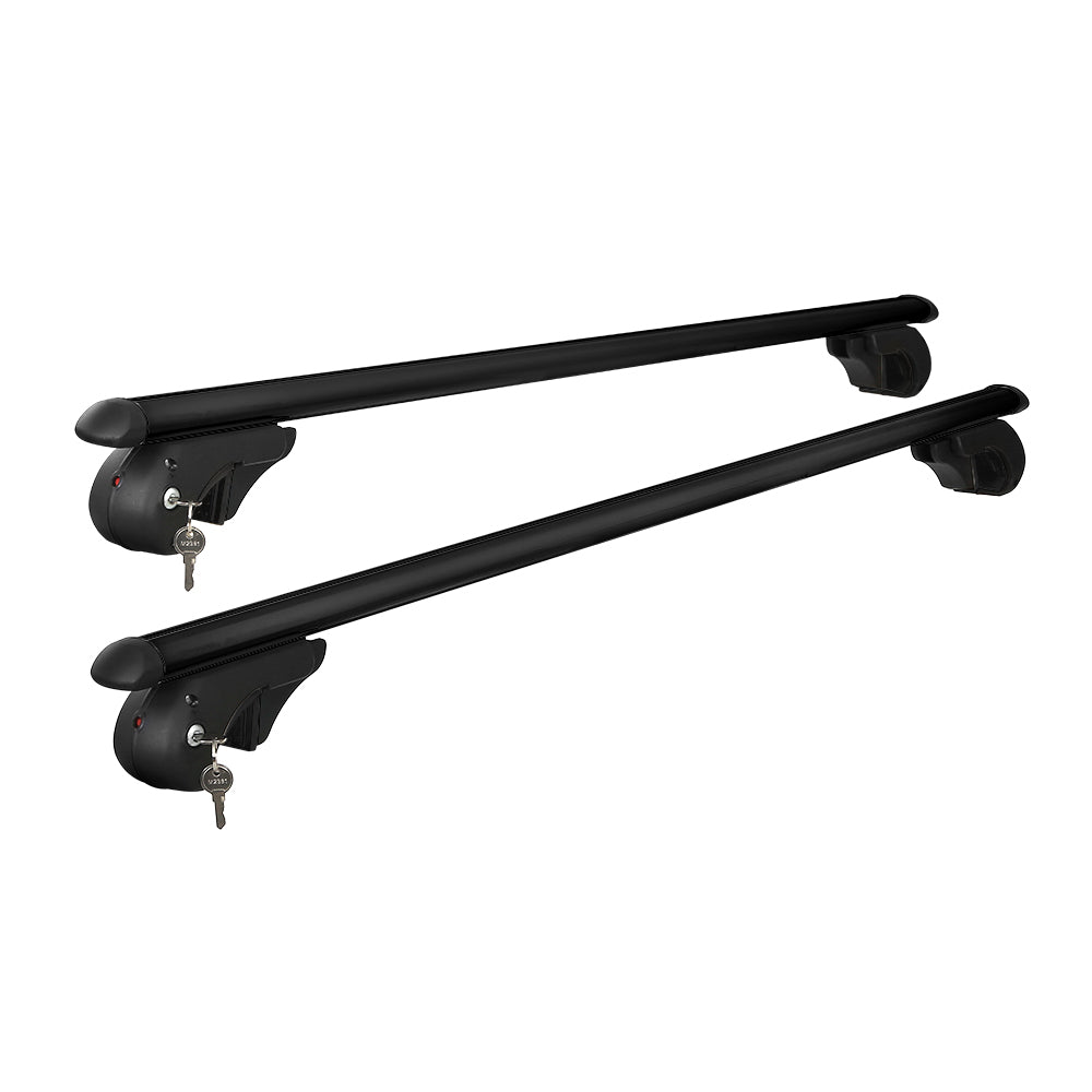 Universal Car Roof Rack 1080mm Cross Bars Aluminium Black Adjustable  Car 90kgs load Carrier Does not apply