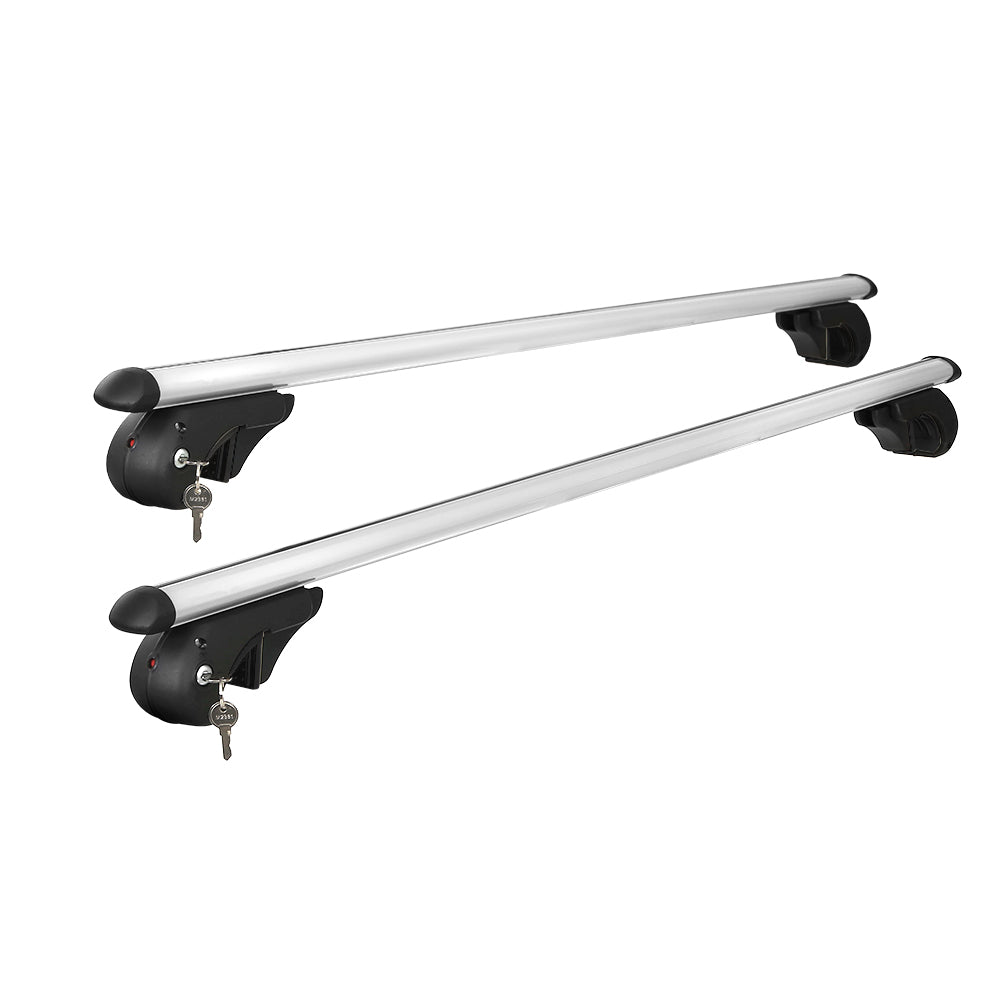 Universal Car Roof Rack Cross Bars Aluminium Silver Adjustable 108cm Racks Does not apply