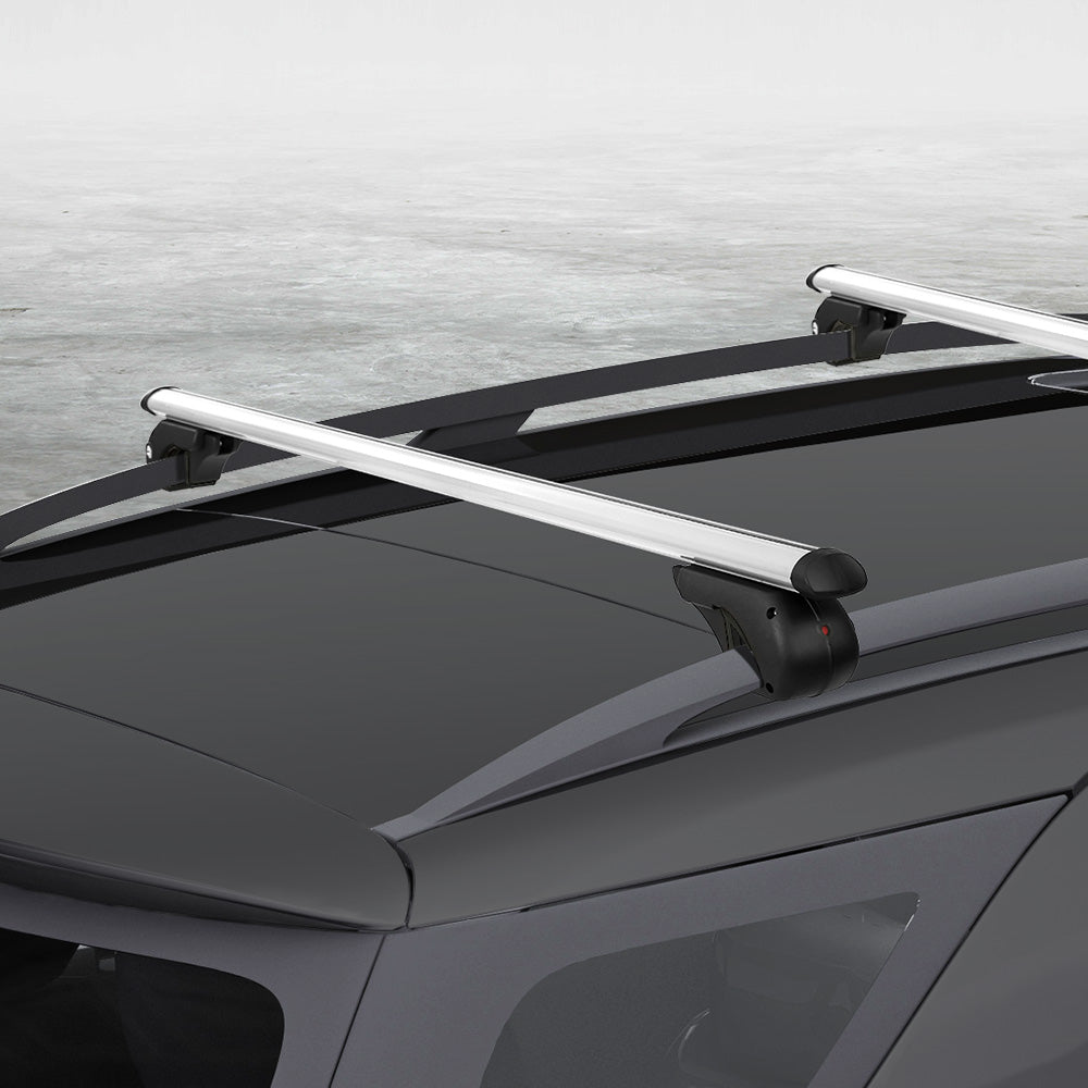 Universal Car Roof Rack Cross Bars Aluminium Silver Adjustable 108cm Racks Does not apply