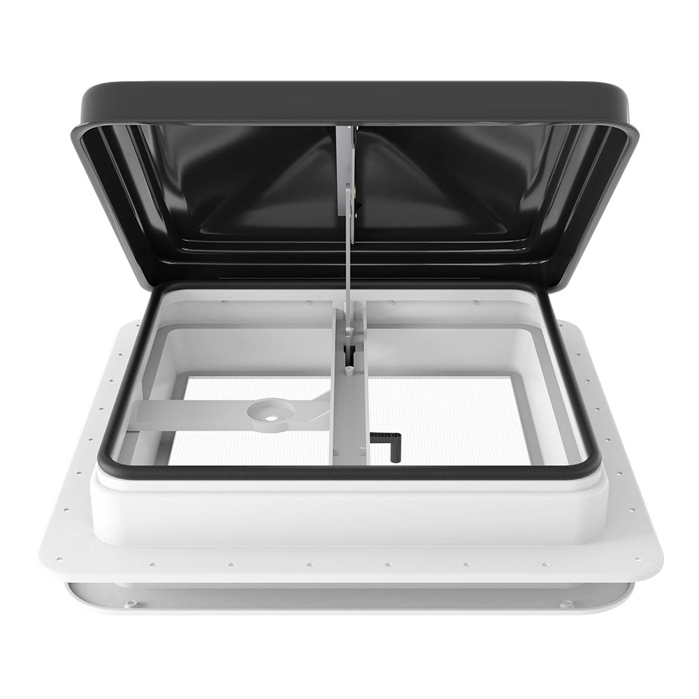 Weisshorn Caravan Roof Vent Hatch RV Skylight Motorhome Camper 350x350mm Black Does not apply