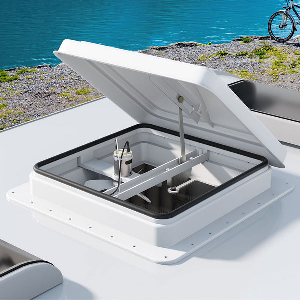 Weisshorn Caravan Roof Vent Fan Air Exhaust Hatch 12V RV Motorhome Camper White Does not apply