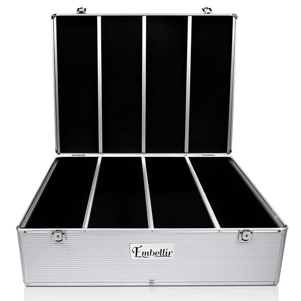 Embellir CD Case DVD Cases Storage Box 1000 Discs Aluminium Case DVD Folders Embellir
