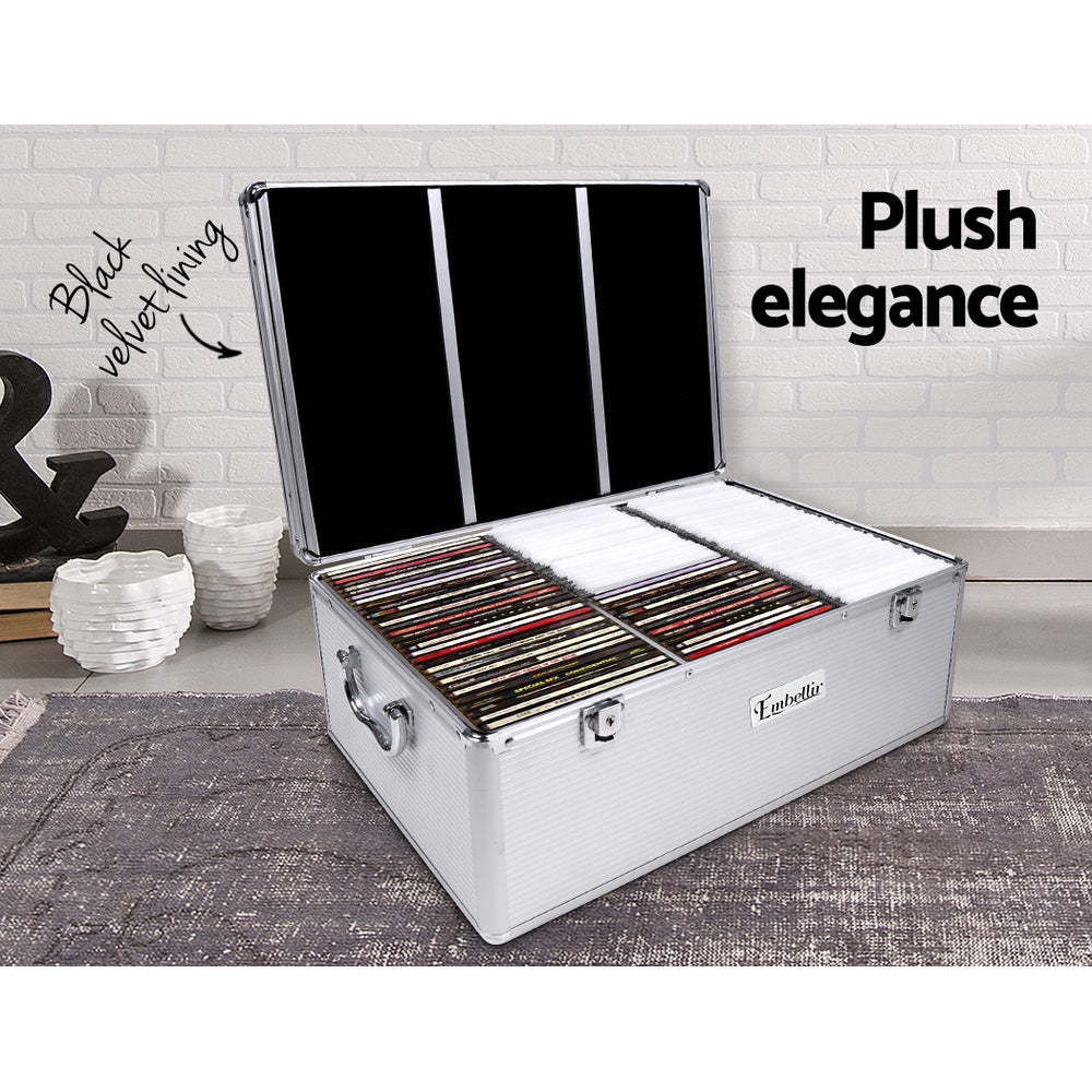 Embellir CD Case DVD Cases Storage Box 500 Discs Aluminium Case DVD Folders Embellir