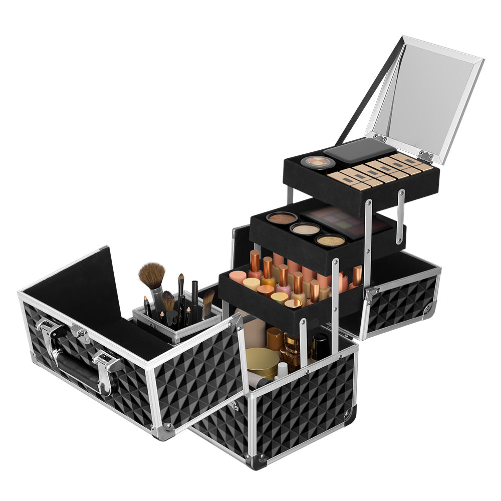 Embellir Makeup Case Beauty Organiser Bag Travel Large Cosmetic Storage Portable Embellir