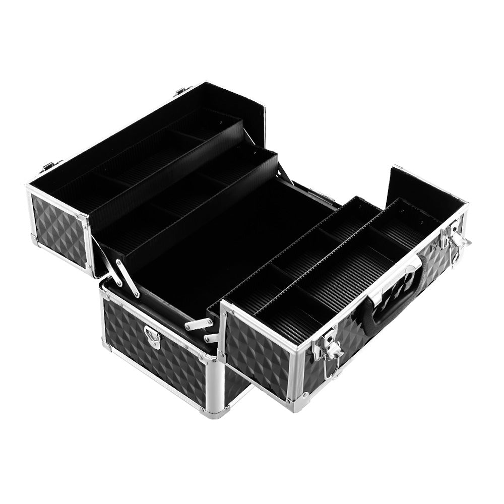 Embellir Portable Cosmetic Beauty Makeup Case - Diamond Black freeshipping - Awezingly