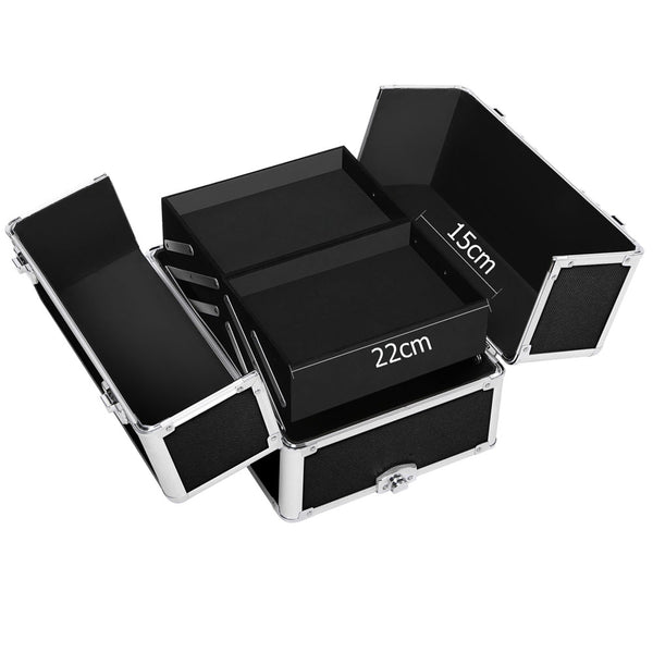 Embellir 7 in 1 Portable Cosmetic Beauty Makeup Trolley - Black freeshipping - Awezingly