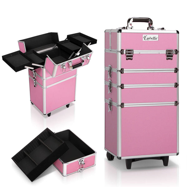 Embellir Makeup Case Beauty Cosmetic Organiser Travel Portable Box Troley Vanity Embellir