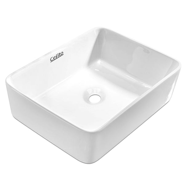 Cefito Ceramic Rectangle Sink Bowl - White freeshipping - Awezingly