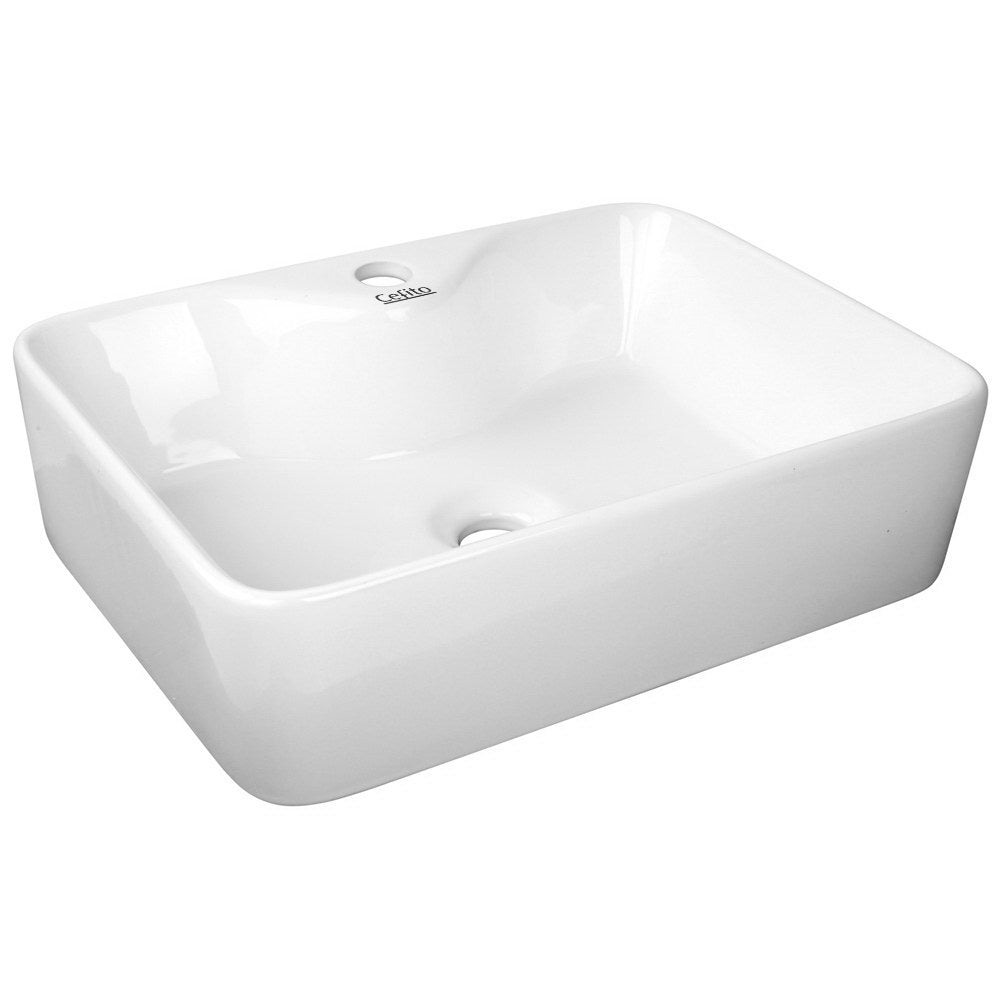 Cefito Ceramic Rectangle Sink Bowl - White freeshipping - Awezingly