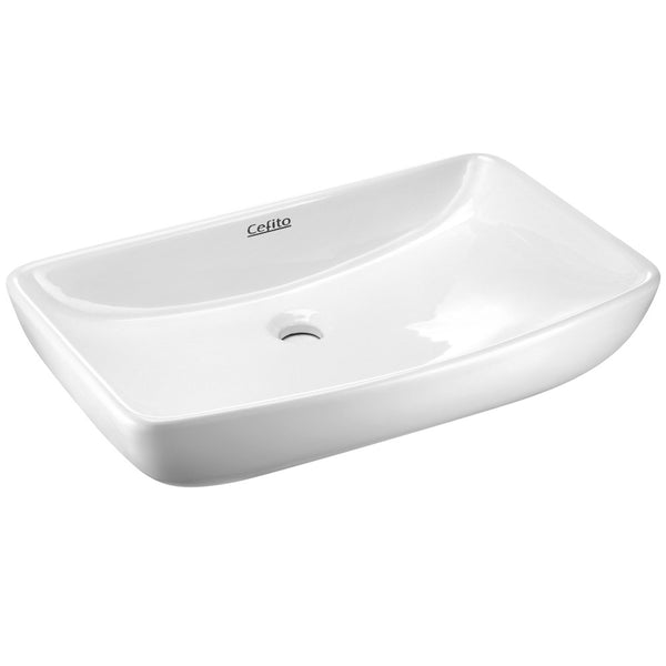 Cefito Ceramic Rectangle Sink Bowl - White freeshipping - Awezingly