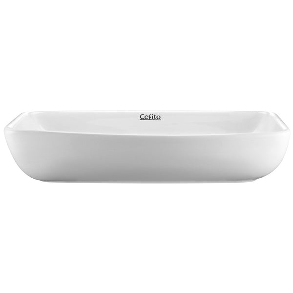 Cefito Ceramic Rectangle Sink Bowl - White freeshipping - Awezingly