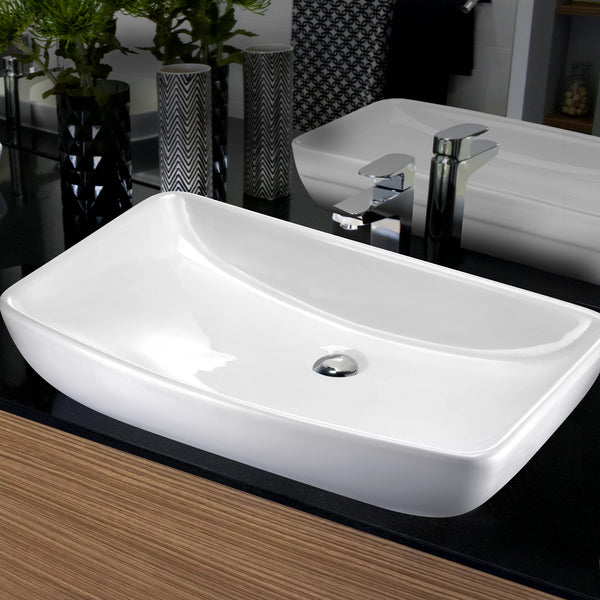 Cefito Ceramic Rectangle Sink Bowl - White freeshipping - Awezingly