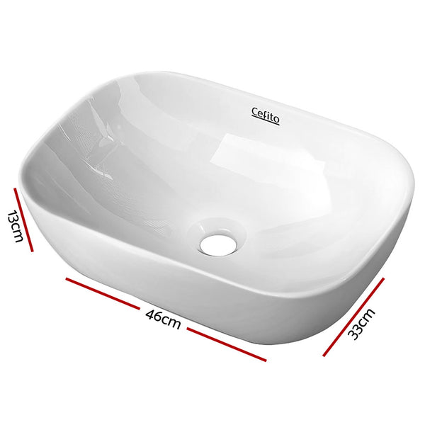 Cefito Ceramic Bathroom Basin Sink Vanity Above Counter Basins White Hand Wash freeshipping - Awezingly